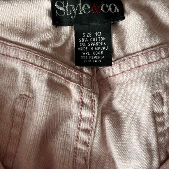 Light Pink Denim Shorts - Picture 4 of 5